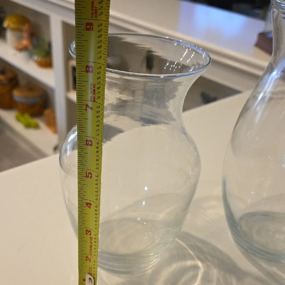 Elegant Clear Glass Vase Set